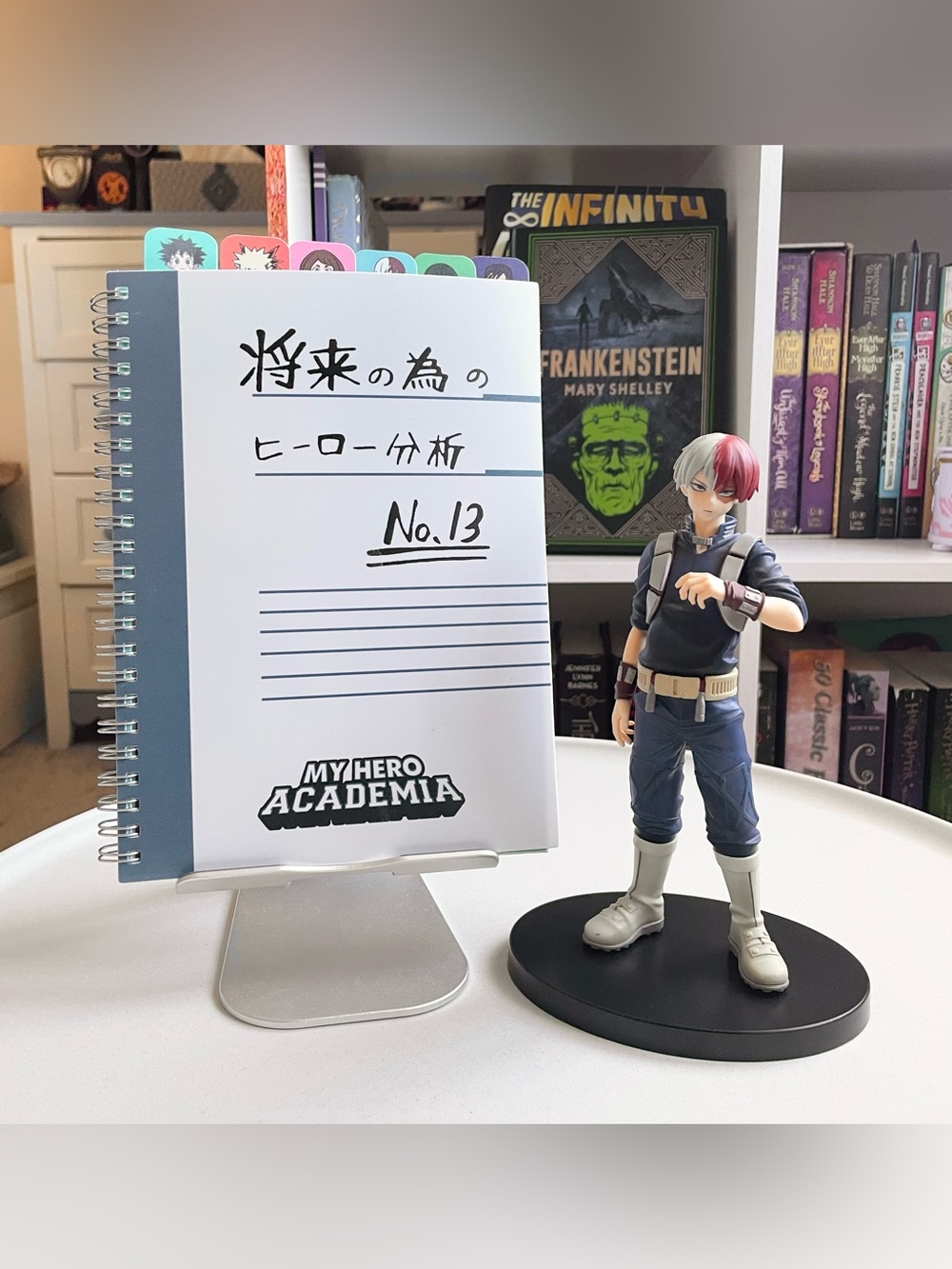 (NWOT) Hot Topic BNHA Campus Journal + Shoto Todoroki Collectable Figurine